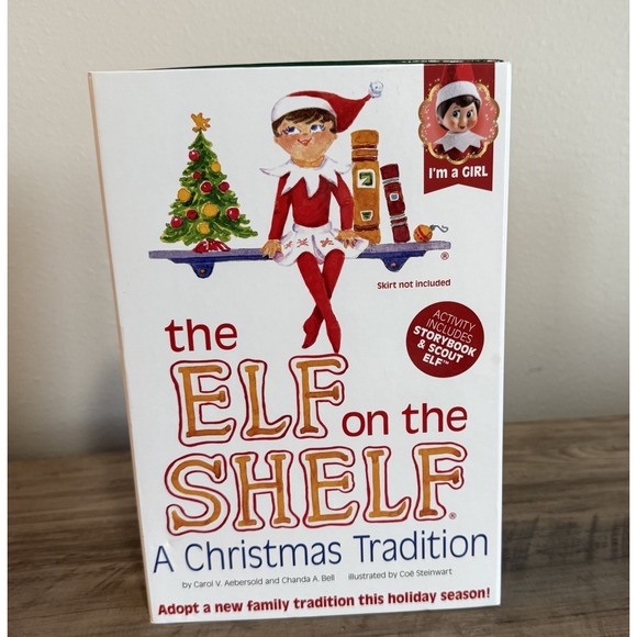 The Elf on the Shelf: Light Tone Girl Includes Doll & Book Christmas Tradition - Picture 5 of 16